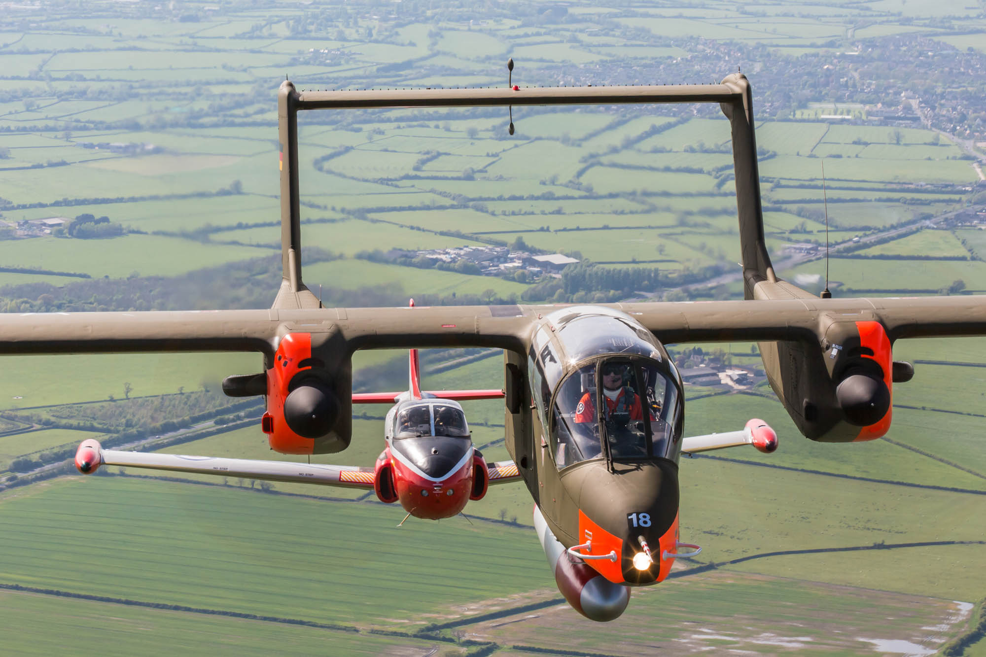 Jet Provost air to air