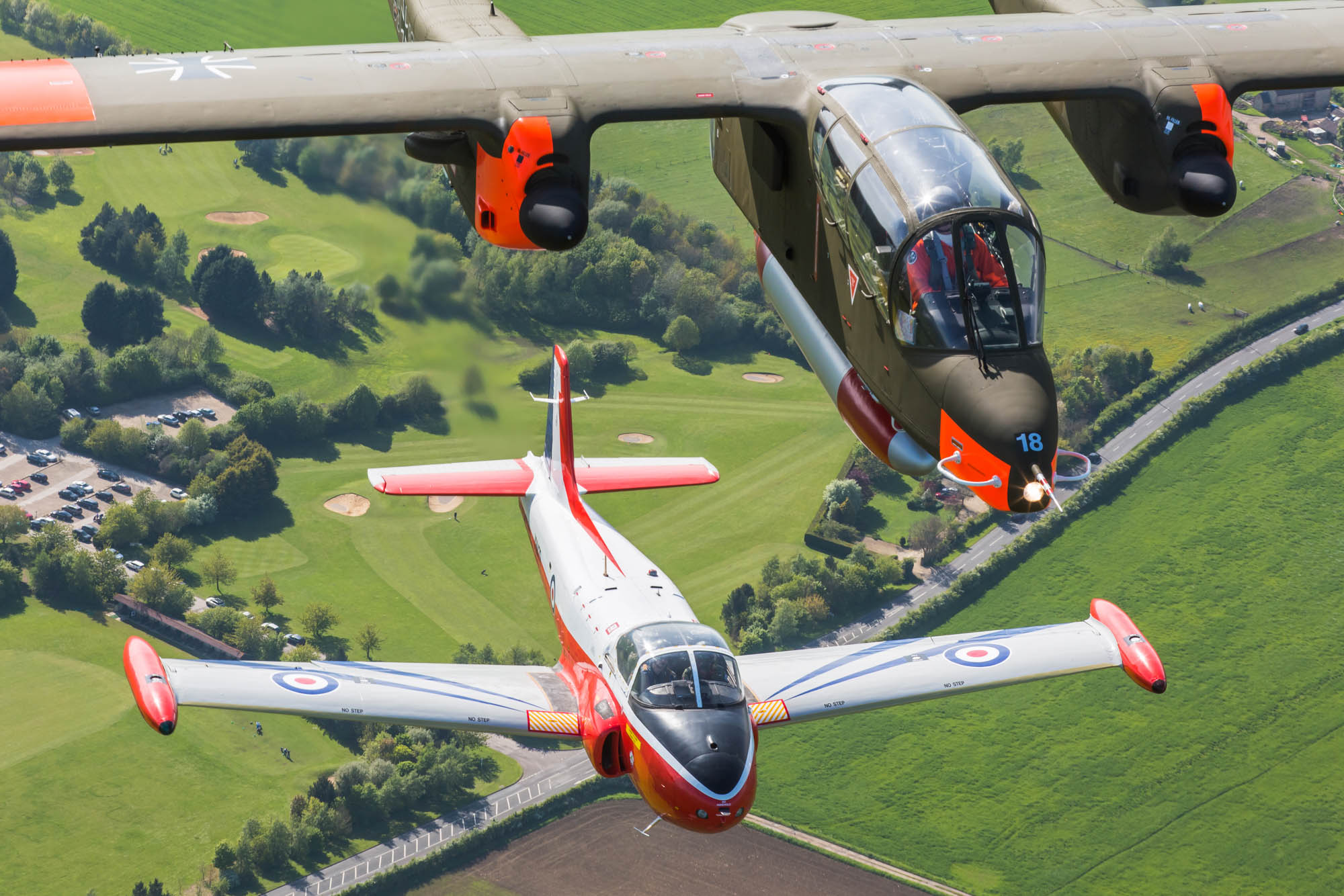 Jet Provost air to air