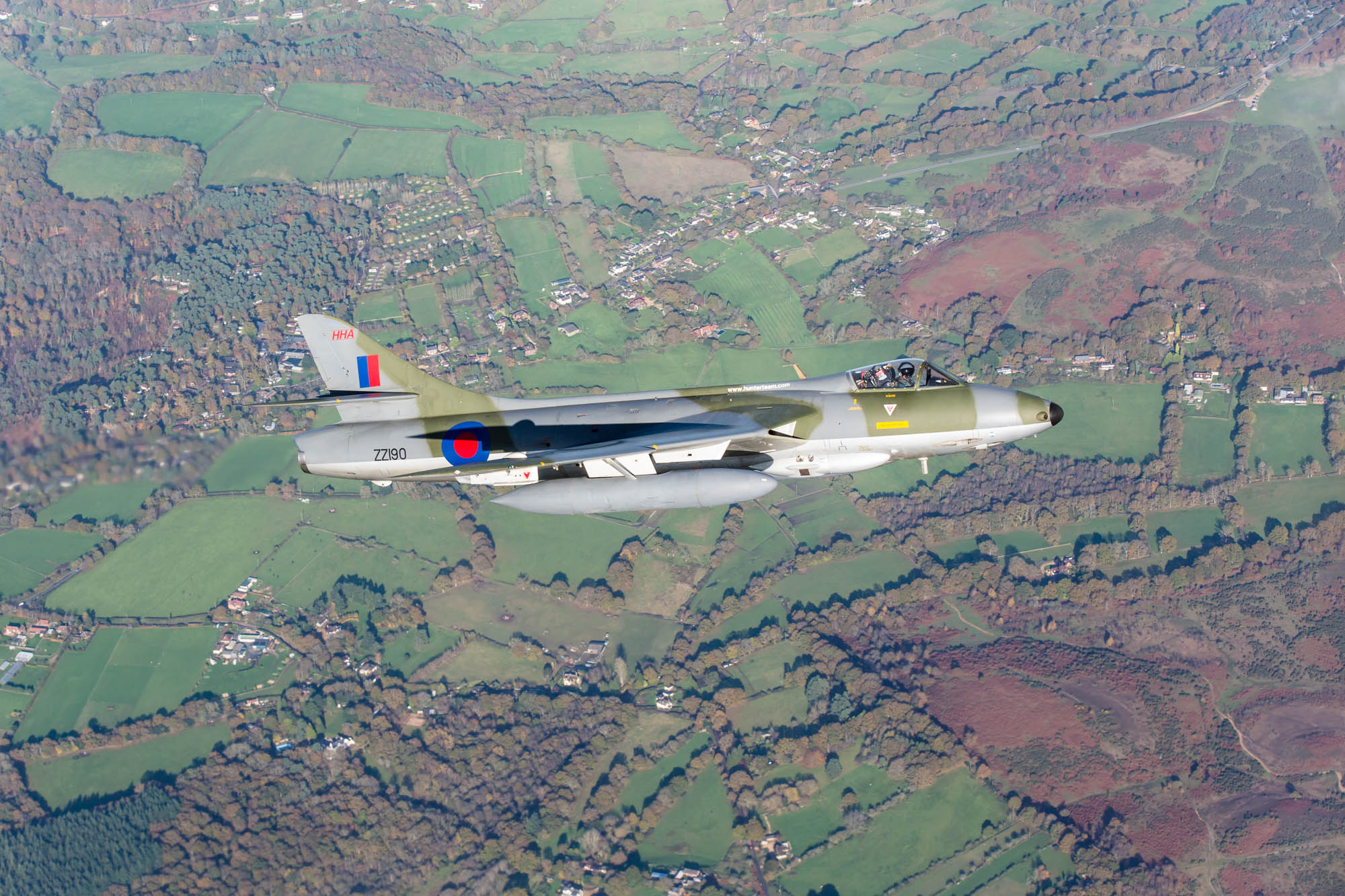 Hawker Hunter F.58 Air to Air