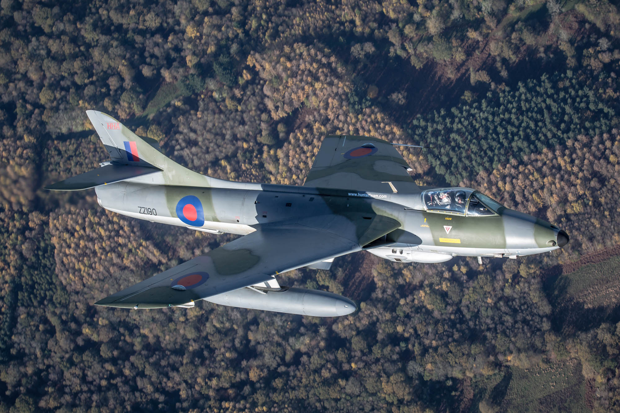 Hawker Hunter F.58 Air to Air