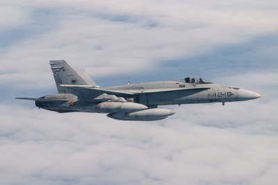 Spanish AF F/A-18 Hornets Air to Air