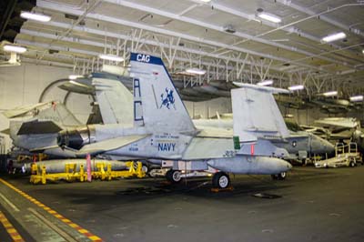 F/A-18C (165181/300) 'CAG' bird of VFA-105, click to enlarge USS Harry S Truman