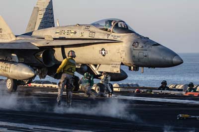Image 061_0653w4, F/A-18C Hornet (164675 'AJ-401') with VFA-87 'Golden Warriors' USS Theodore Roosevelt