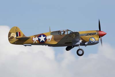 Curtiss P-40 Warhawk (41-19841 / VH-PIV) named 'Lee's hope' it is owned by The Fighter Collection, click to enlarge image 121_7834w6+ Duxford Flying Legends