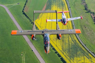 Jet Provost air to air