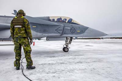 Lule Swedish Air Force Gripen