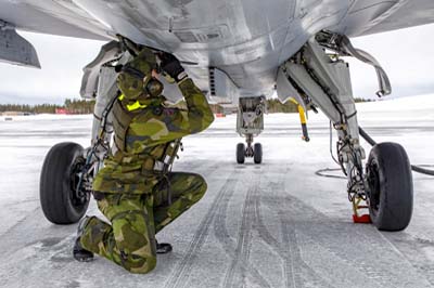 Lule Swedish Air Force Gripen