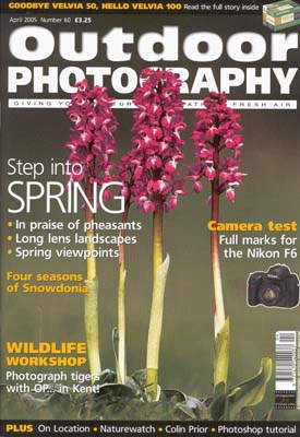 Outdoor Photography Magazine April 2005, 4 images inc. Double page for my article on Low Level Photography Aviation Photography